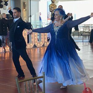 Dress For Dance smooth custom ballroom competition gown